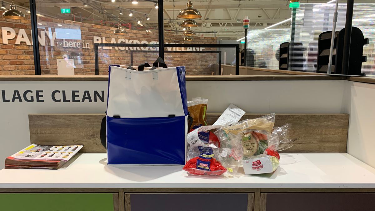 Unnecessary food packaging left behind in store – sending a clear message