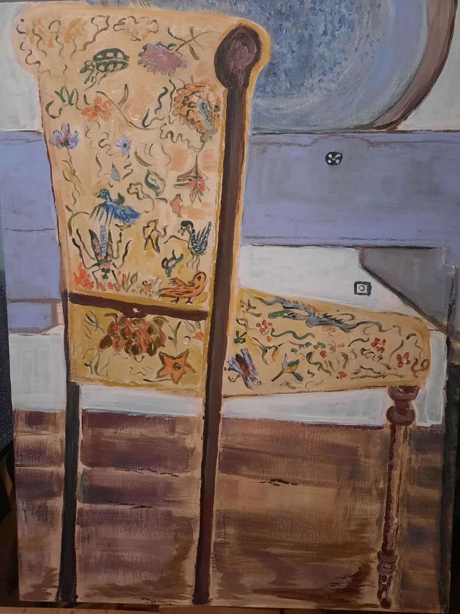 My Lady's Chair. Acrylic on canvas board, 40 x 50cm