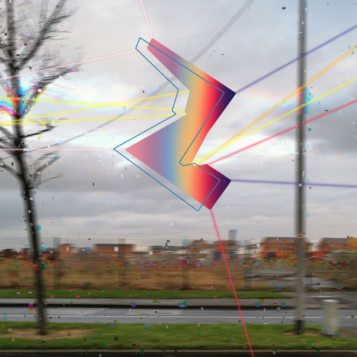 Here But Not There. Digital mixed media, photography & Procreate
