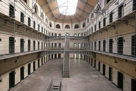 Interior of Kilmainham Jail. Source: Kilmainham Gaol http://kilmainhamgaolmuseum.ie/051117_-kilmainham_-041-jpg/
