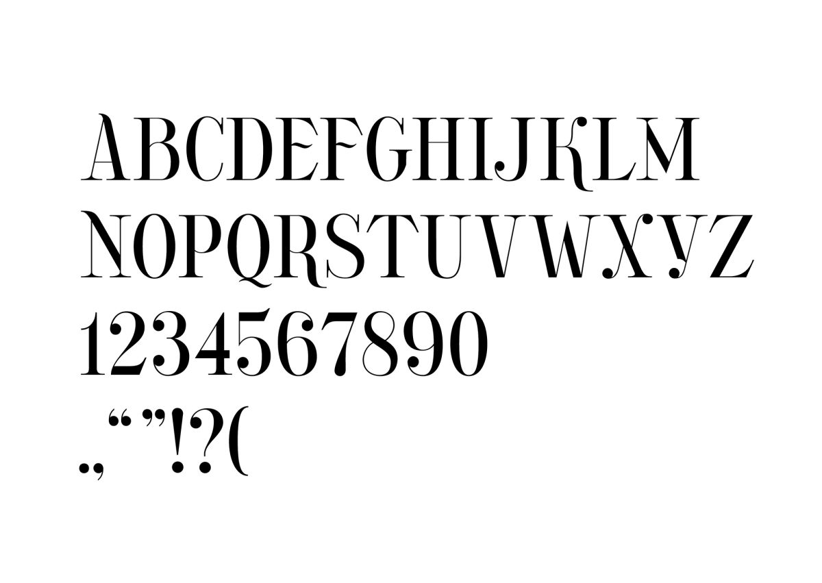 Union. Typeface