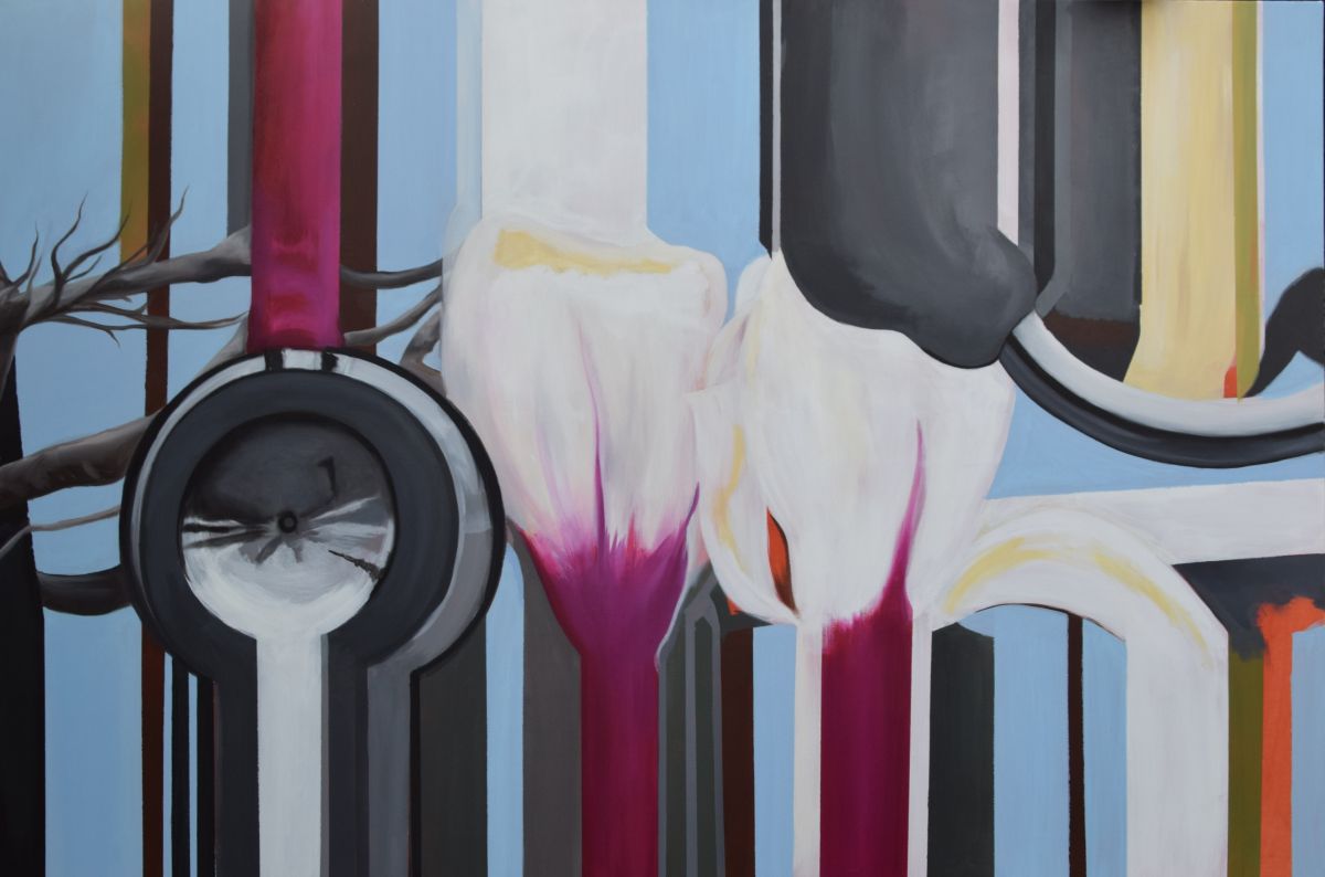 Uncertainty. Acrylic and oil on canvas, 100 x 150cm