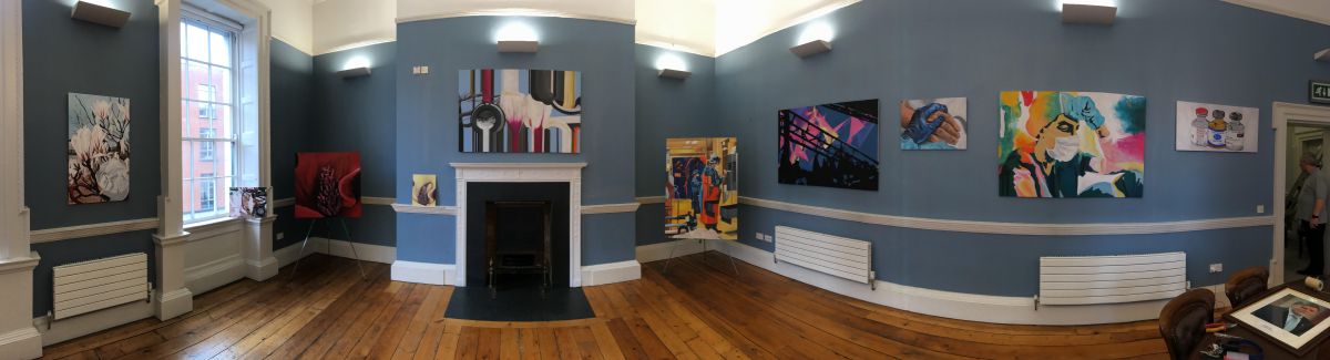 Gloom and Bloom; Combating Negativity in a Pandemic. Installation view