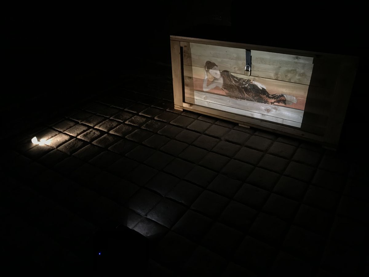 Installation of video piece