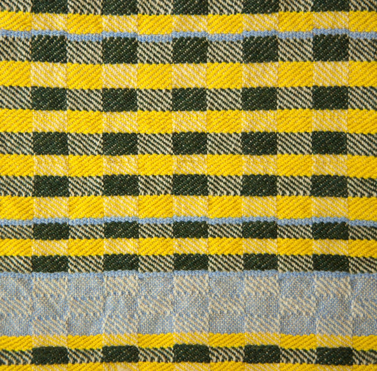 Alpine flower inspired 100% Lambswool woven sample
