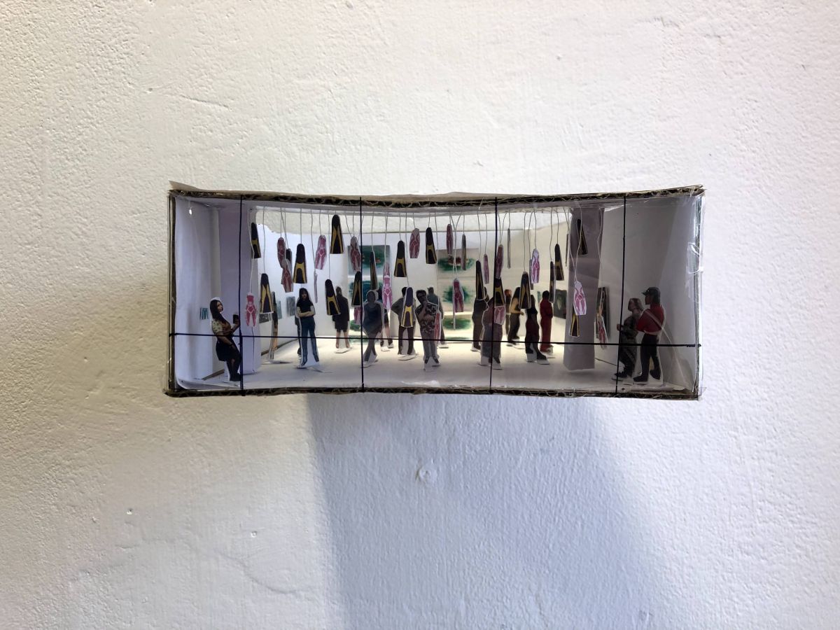 NCAD Miniature Gallery (1:30 Scale Model). Recyclable materials