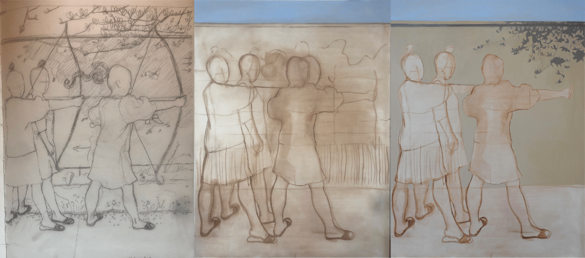 Bowmen, unfinished process image